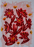 ACEO pink flower flow