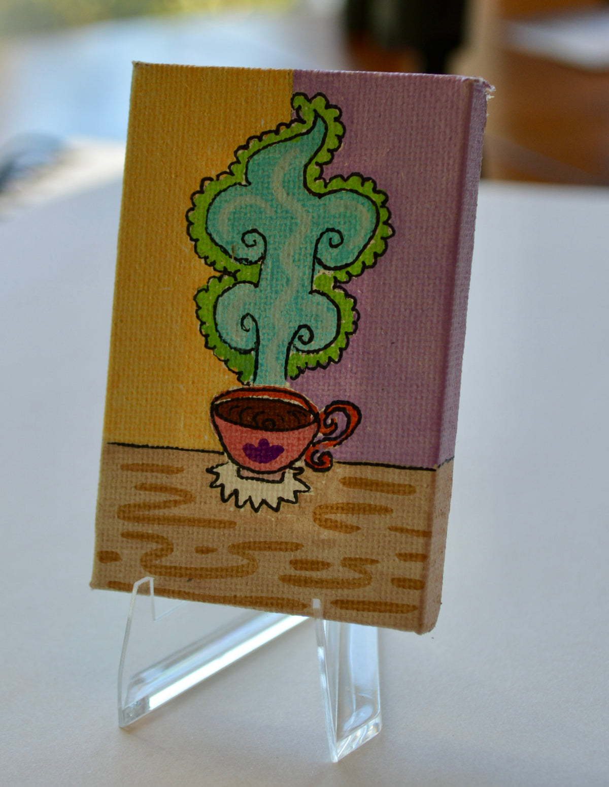 Mini Canvas Cup of Tea