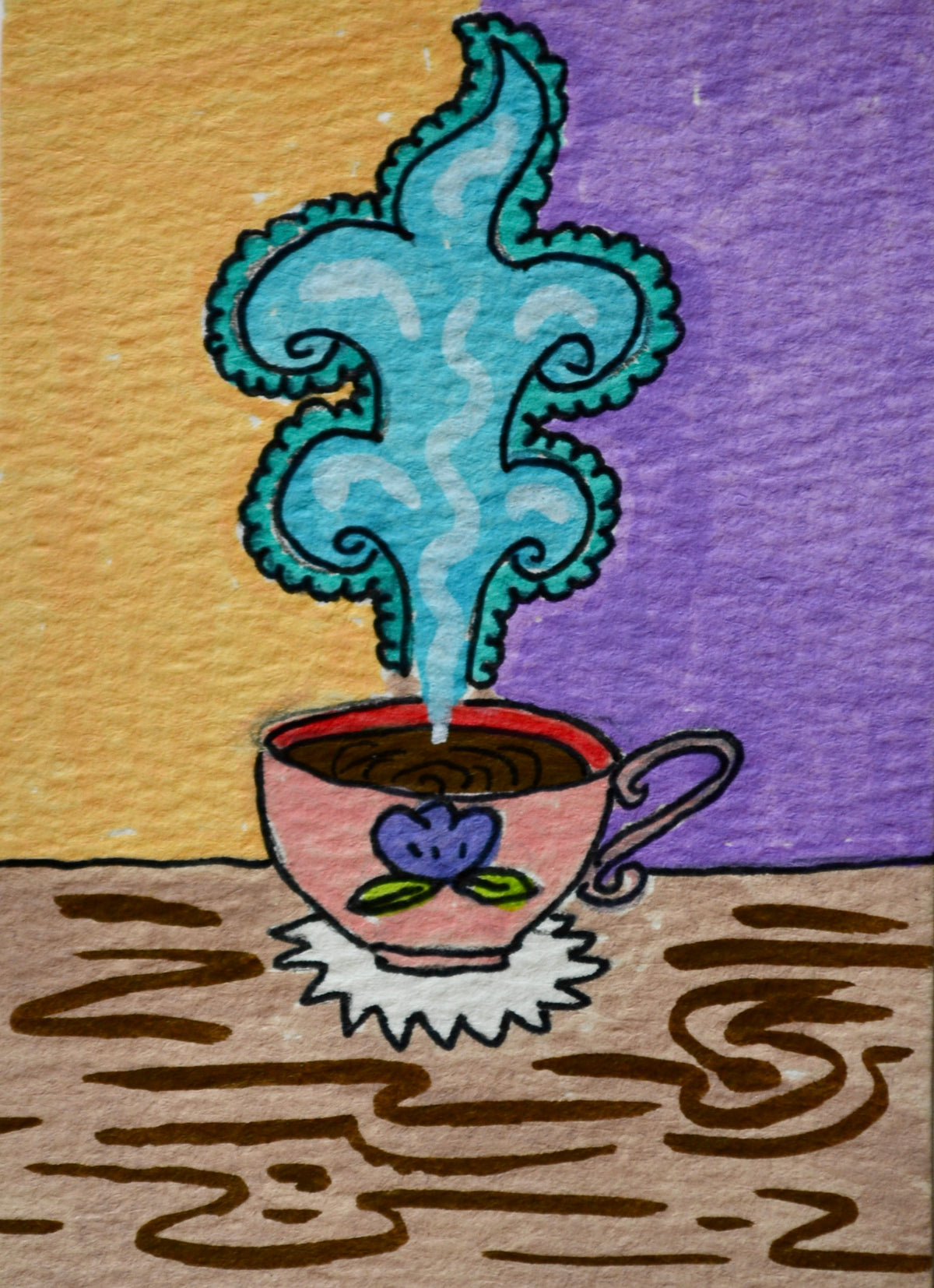 ACEO Tea Cup