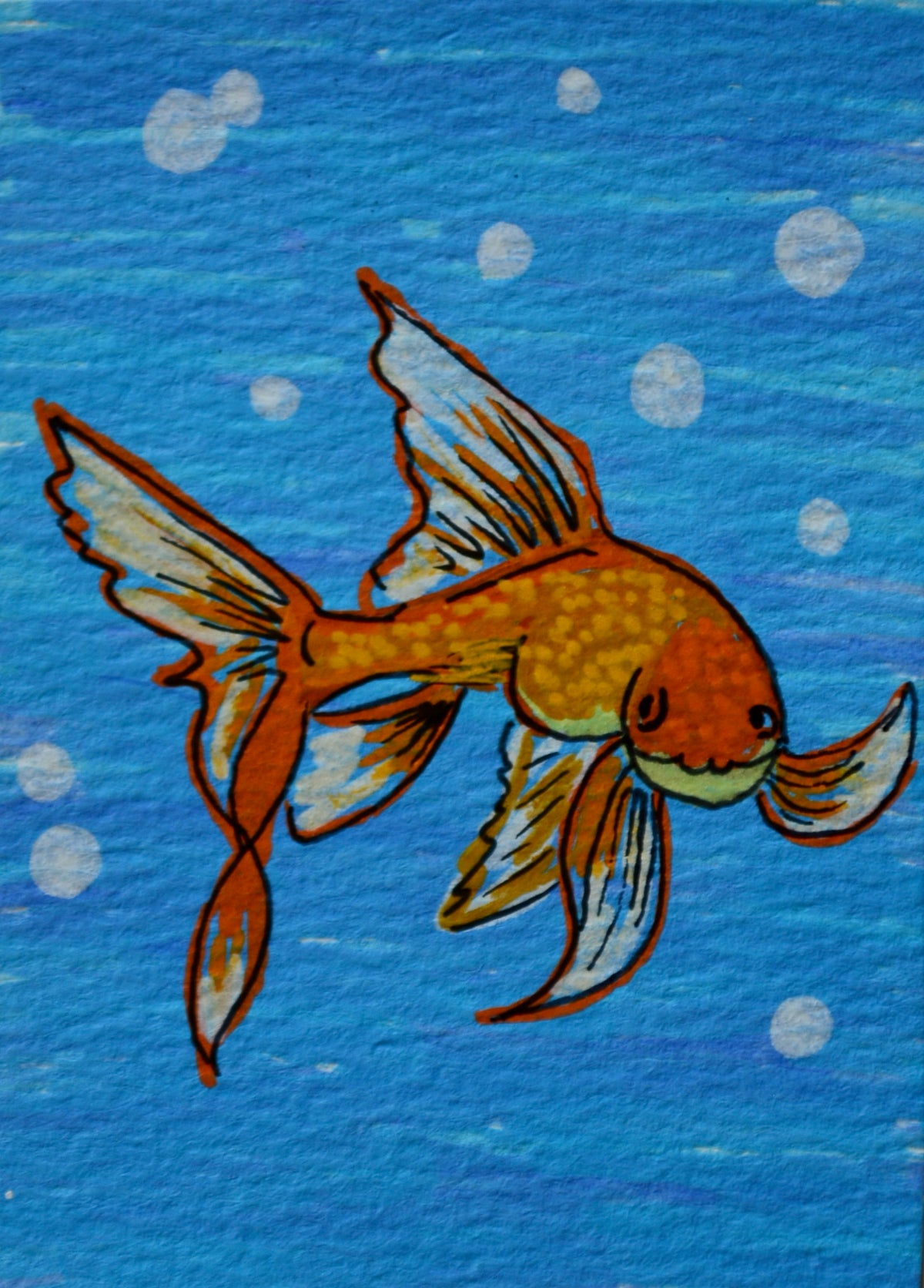 ACEO goldfish