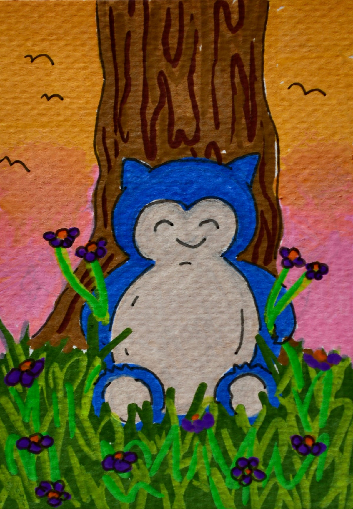 Pokémon ACEO Snorlax
