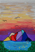 ACEO mtn scape