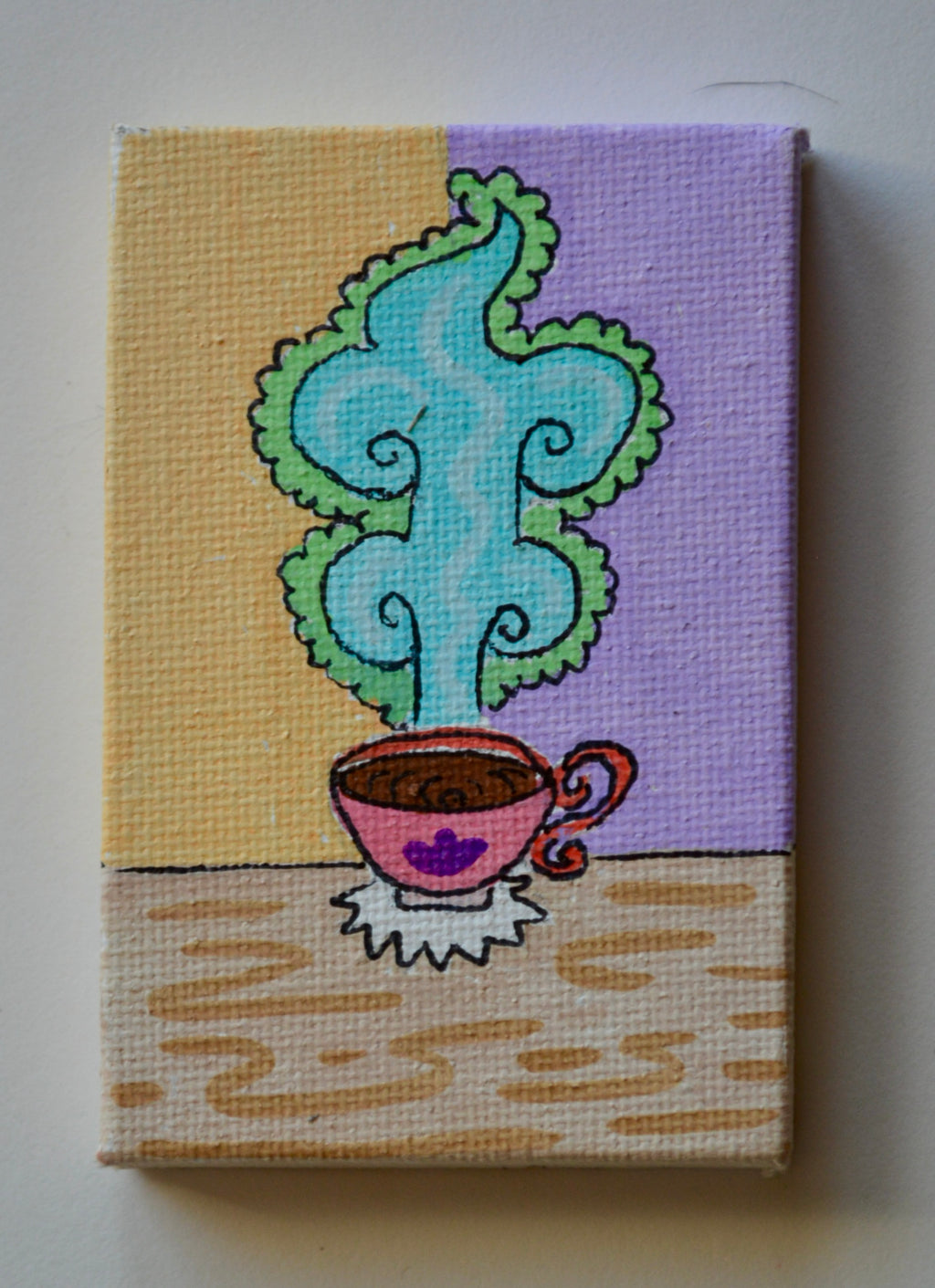 Mini Canvas Cup of Tea