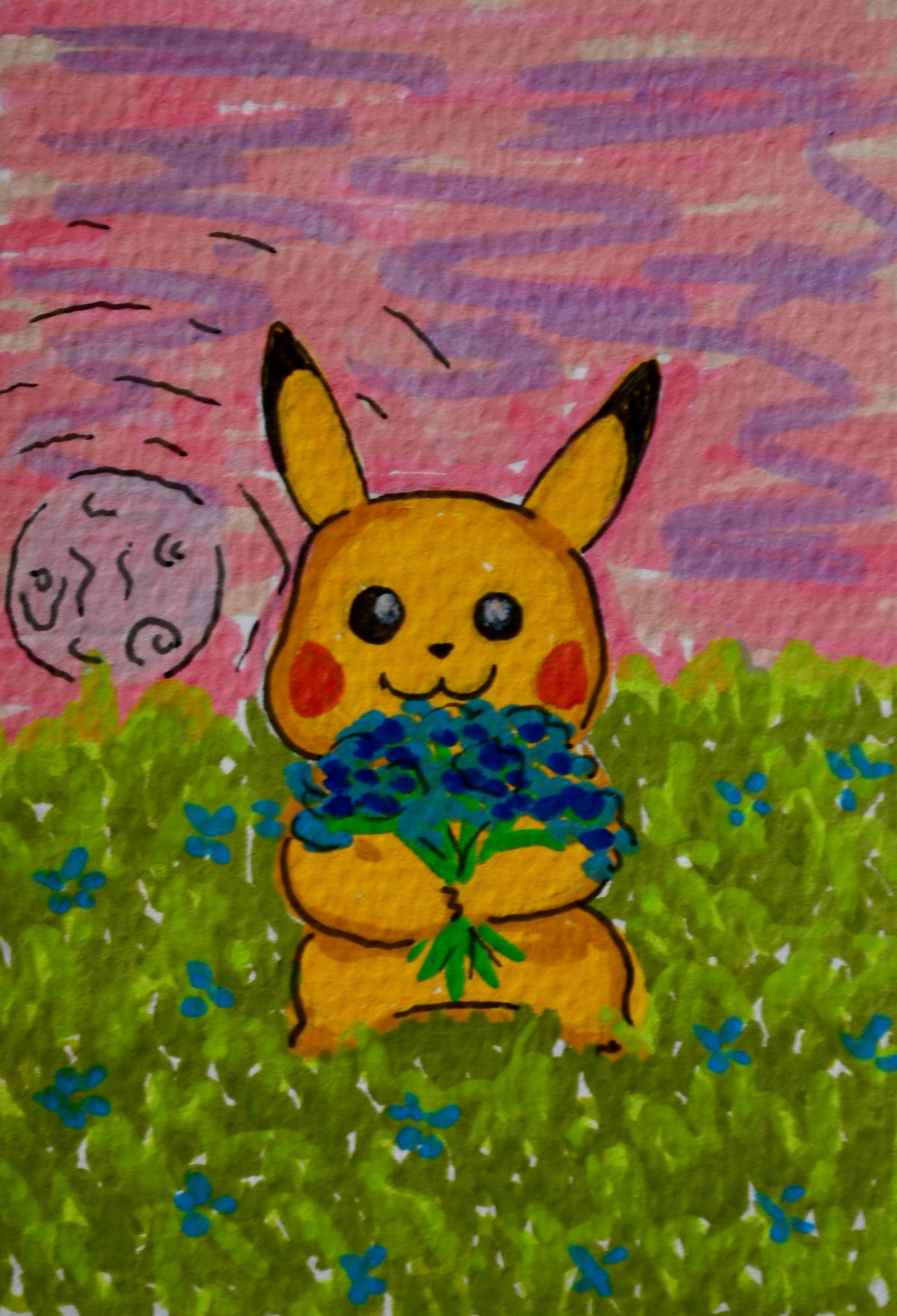 Pokémon ACEO  Pikachu