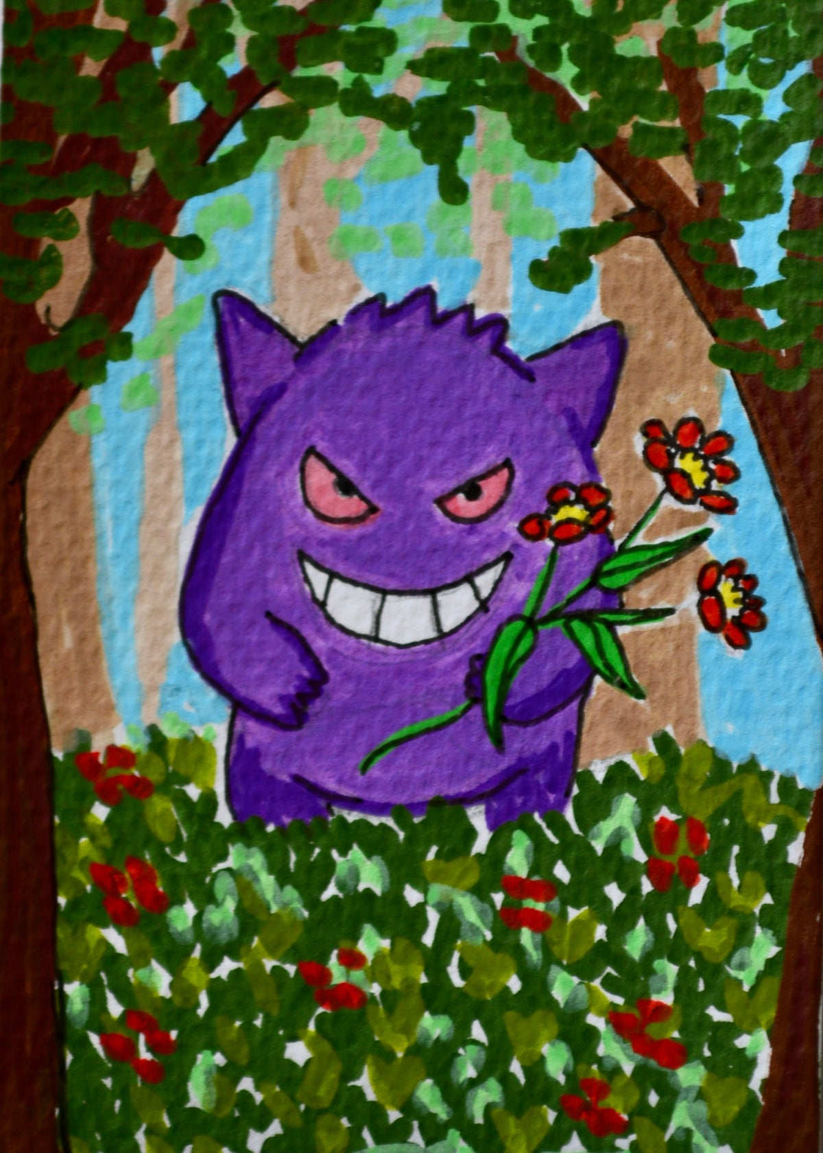 Pokémon ACEO Gengar
